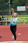 Women and Girls shot putt, 2021 North Eastern Track and Field Champs., Middesbrough. Photo: David T. Hewitson/Sports for All Pics